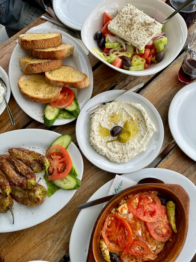 Fresh hummus meal with premium ingredients