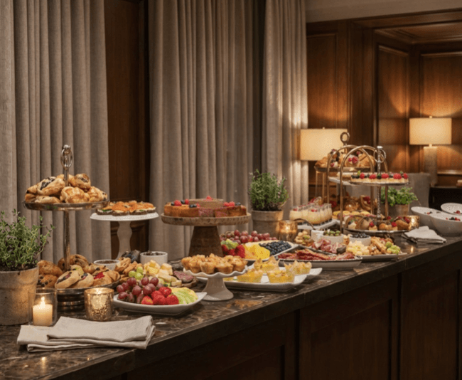 Desserts from the Piquant Catering menu